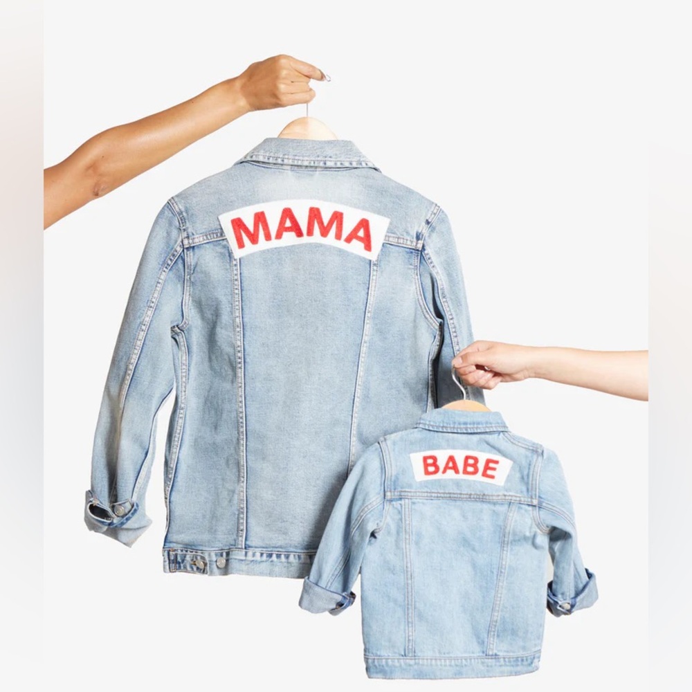 Long Sleeve Maternity Denim Jacket - Isabel Maternity by Ingrid & Isabel - Picture 8 of 11